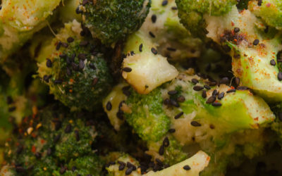 Charred Broccoli with Lemongrass, Ginger, and Chili